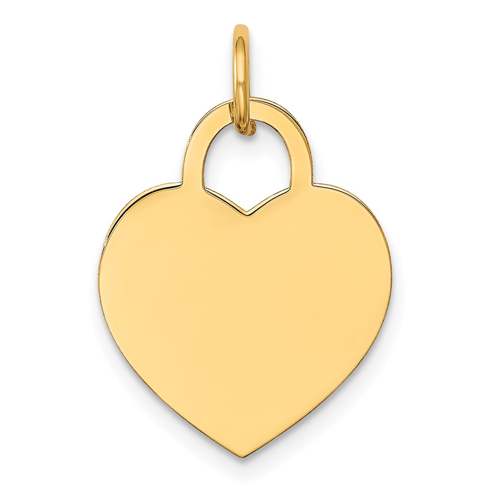 UPC 883957485652 product image for XM522-35 14K Yellow Gold Medium Engravable Heart Charm | upcitemdb.com