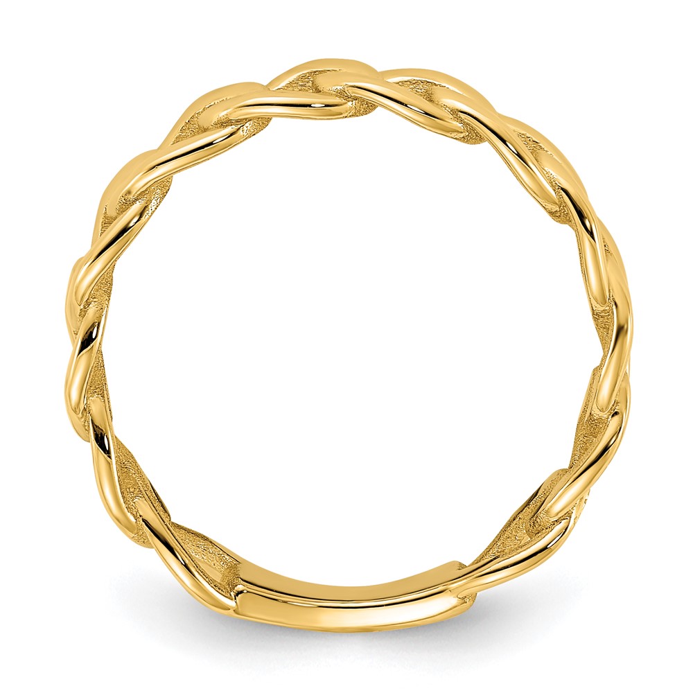 Picture of Quality Gold 14K Polished 5 mm Curb Link Ring - Size 7