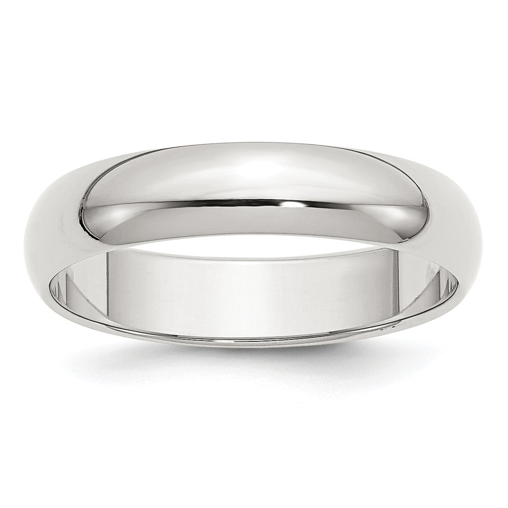 Qwh050-10 5 Mm Sterling Silver Half-round Band, Size 10