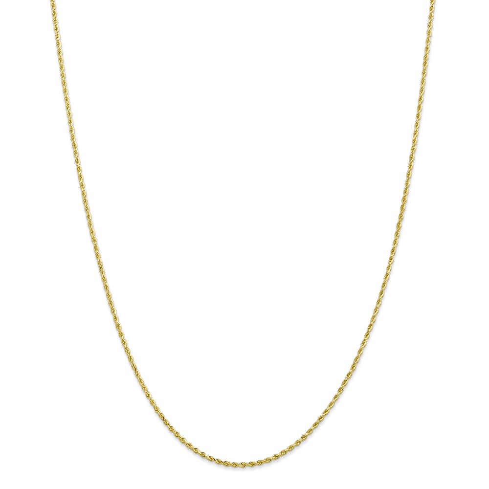 10k012-18 1.5 Mm X 18 In. 10k Yellow Gold Diamond-cut Rope Chain