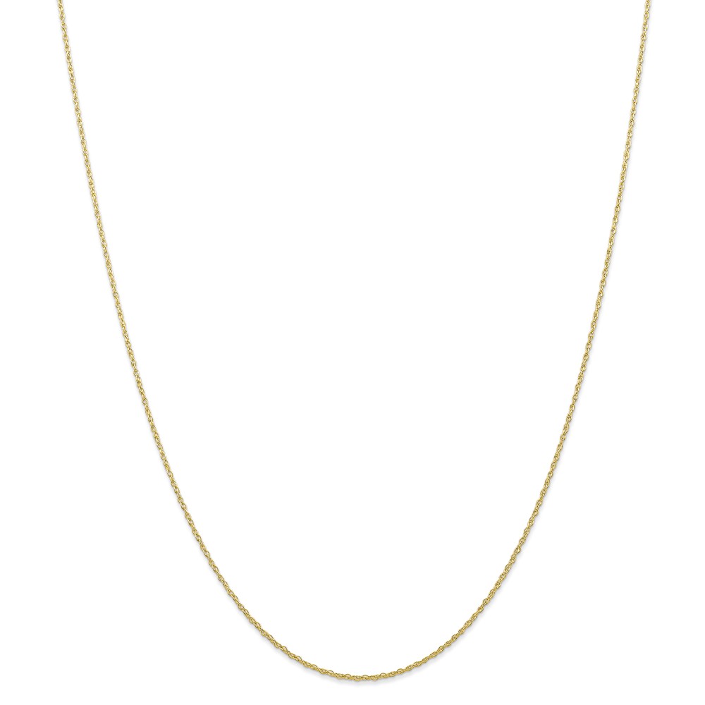 10k7ry-18 0.7 Mm X 18 In. 10k Yellow Gold Carded Cable Rope Chain