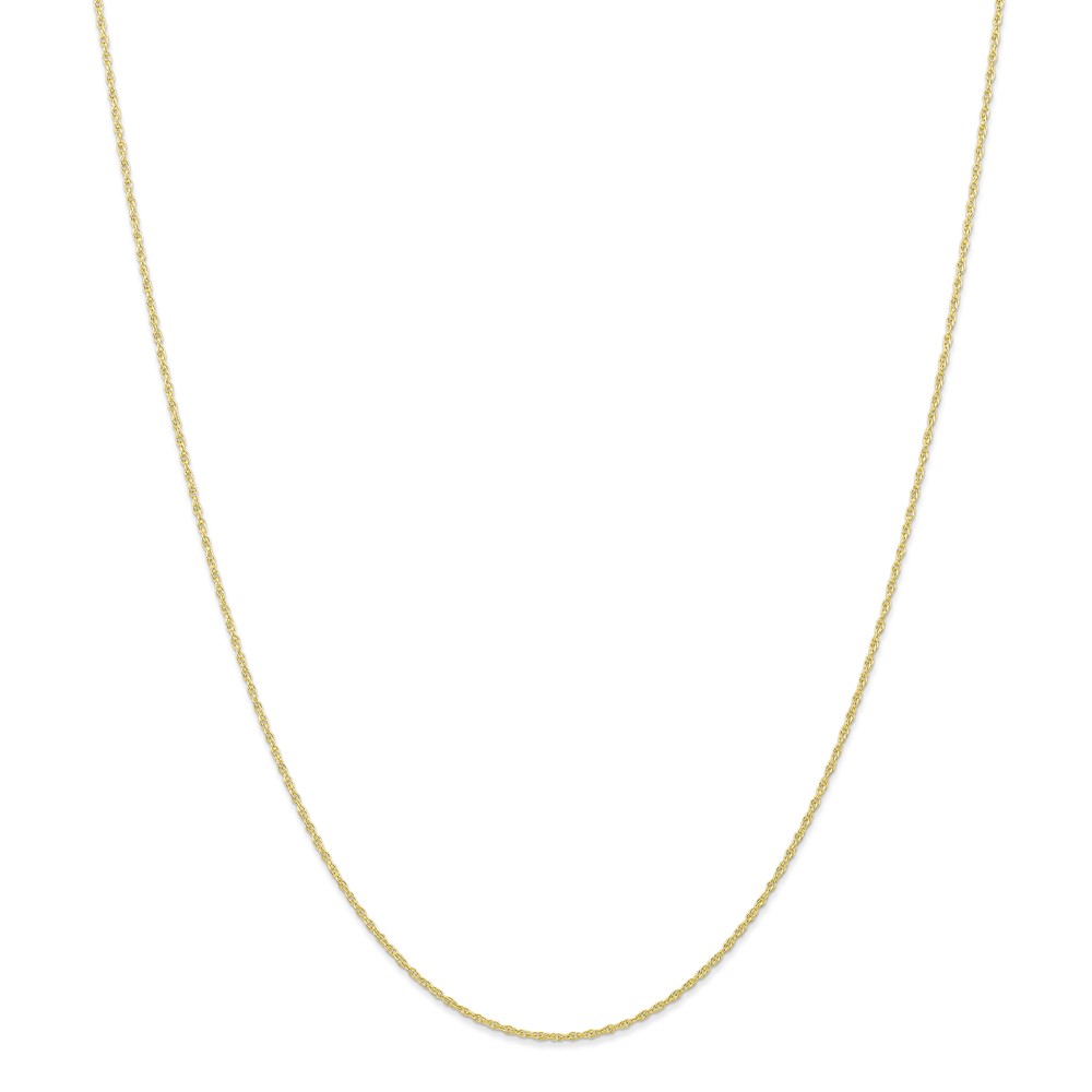10k8ry-18 0.95 Mm X 18 In. 10k Yellow Gold Carded Cable Rope Chain