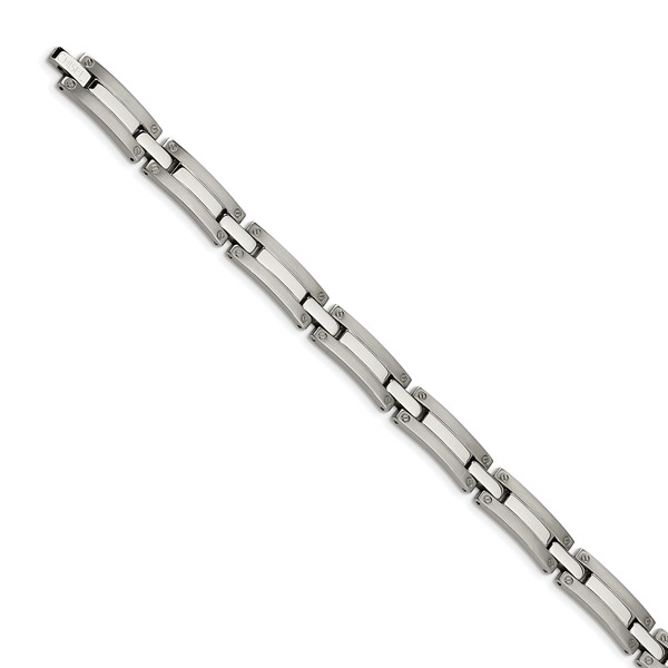 Tbb109-8.5 8.5 In. Titanium Brushed & Polished Bracelet