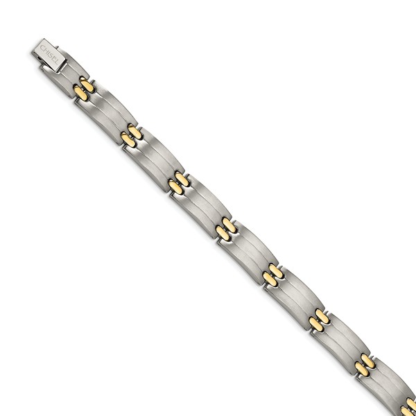Tbb127-8.5 8.5 In. Titanium Yellow Ip-plating Bracelet