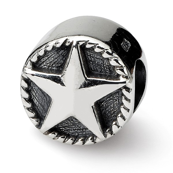 Reflection Beads Qrs1436 Sterling Silver Star Bead