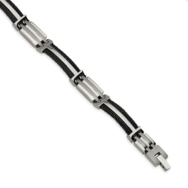 Tbb133-8.5 8.5 In. Titanium Black Plating Bracelet