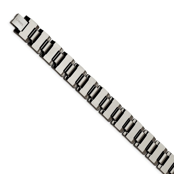 Tub111-8.5 8.5 In. Tungsten Polished Bracelet