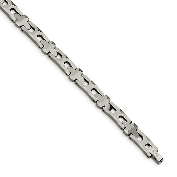 Tub115-8.25 8 In. Tungsten Polished Bracelet