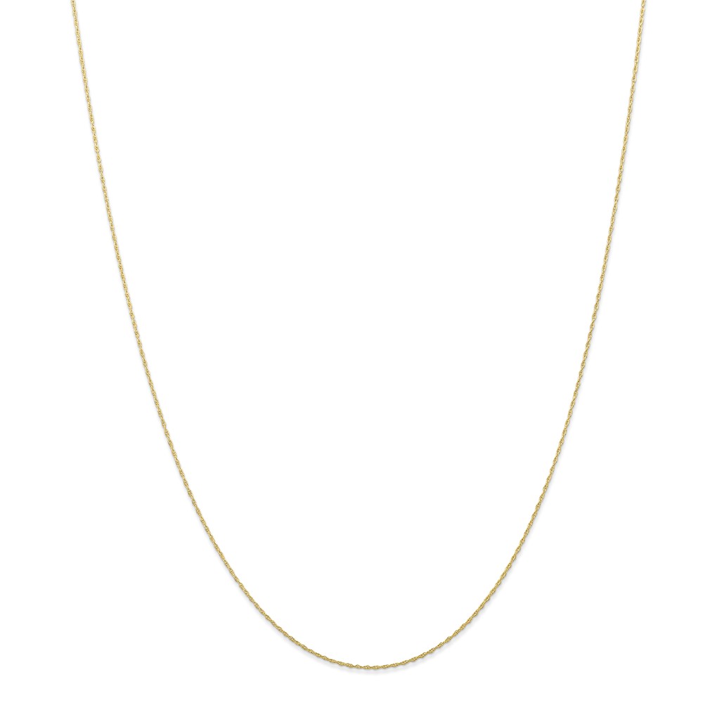 10k5ry-20 0.5 Mm X 20 In. 10k Yellow Gold Carded Cable Rope Chain