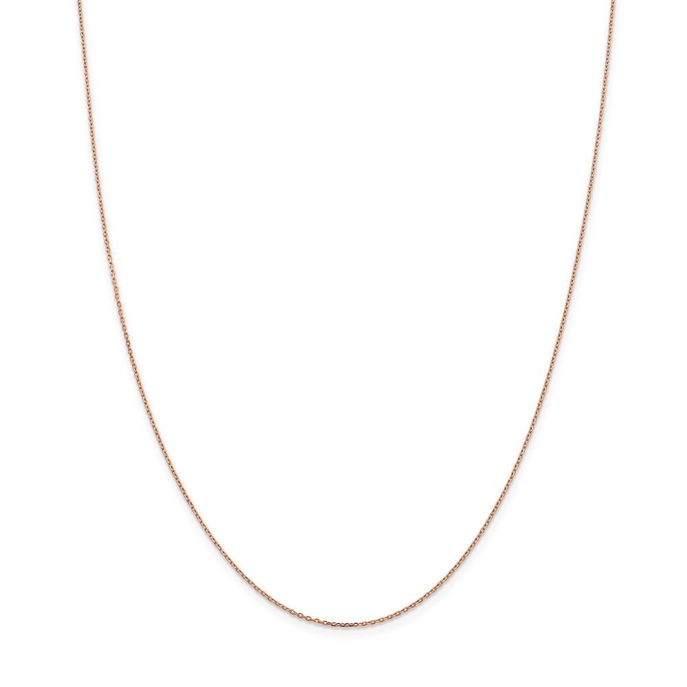 Rsc20-18 14k Gold Rose Gold 1.0 Mm D & C Cable Chain
