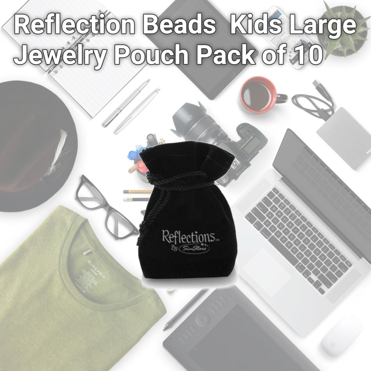 Picture of Reflection Beads QRSDISP9 Kids Large Jewelry Pouch, Pack of 10