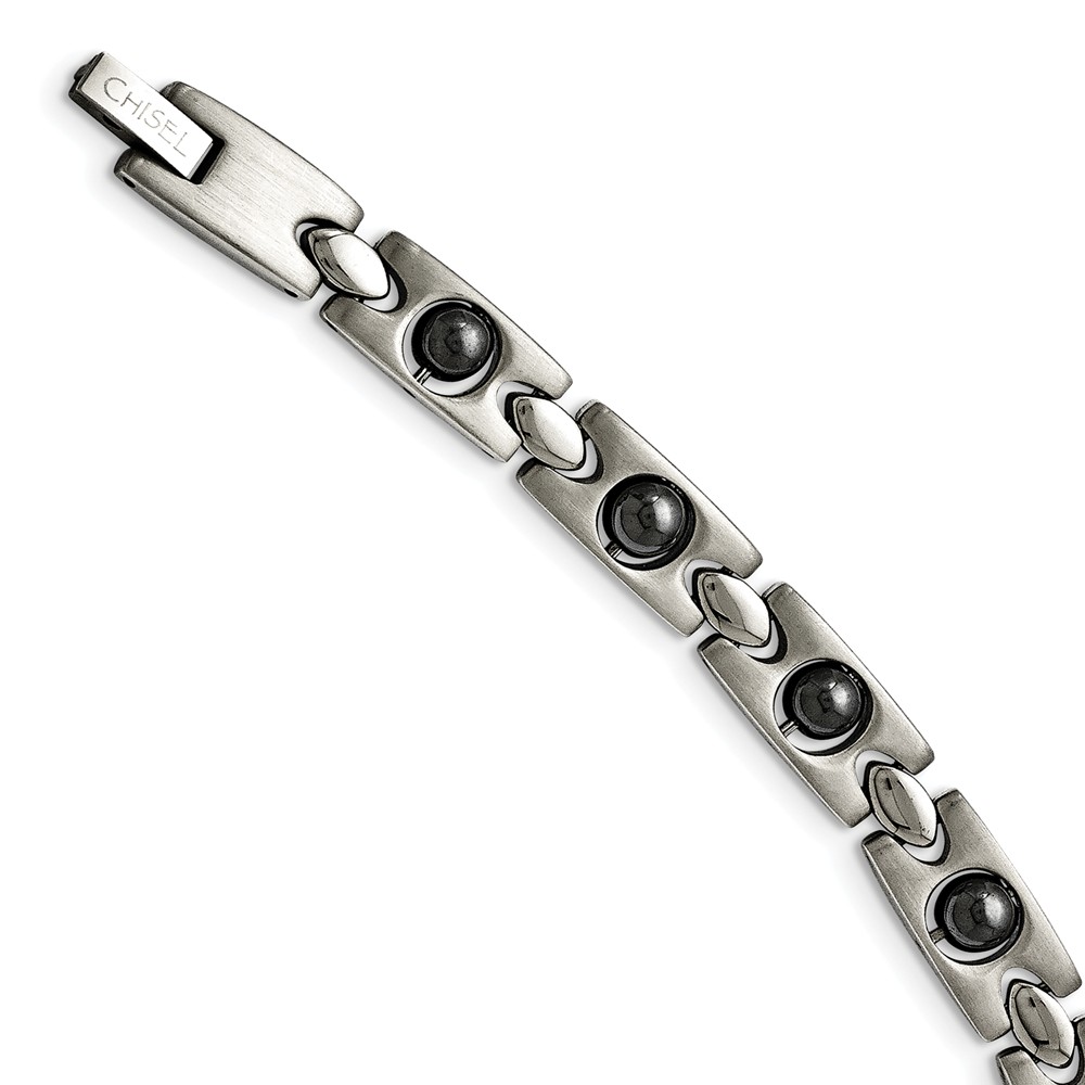 Srb105-8.5 8.5 In. Stainless Steel Magnetic Ball Accent Bracelet