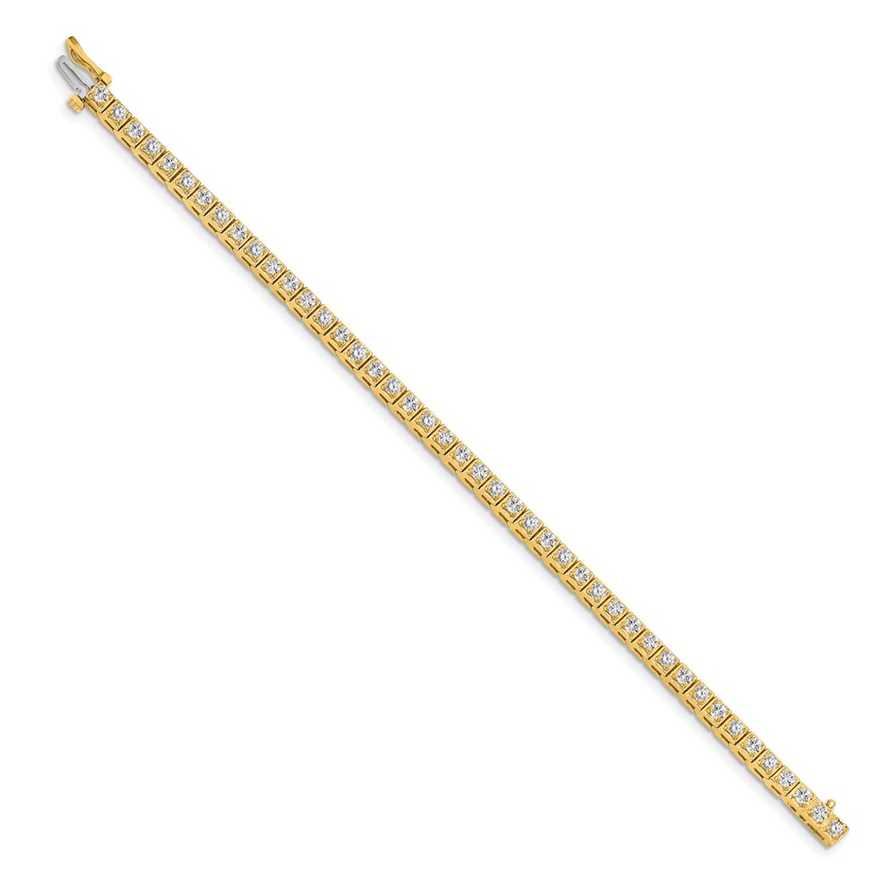 Picture of Finest Gold 14K Yellow Gold 2.2 mm Diamond Tennis Bracelet Mounting
