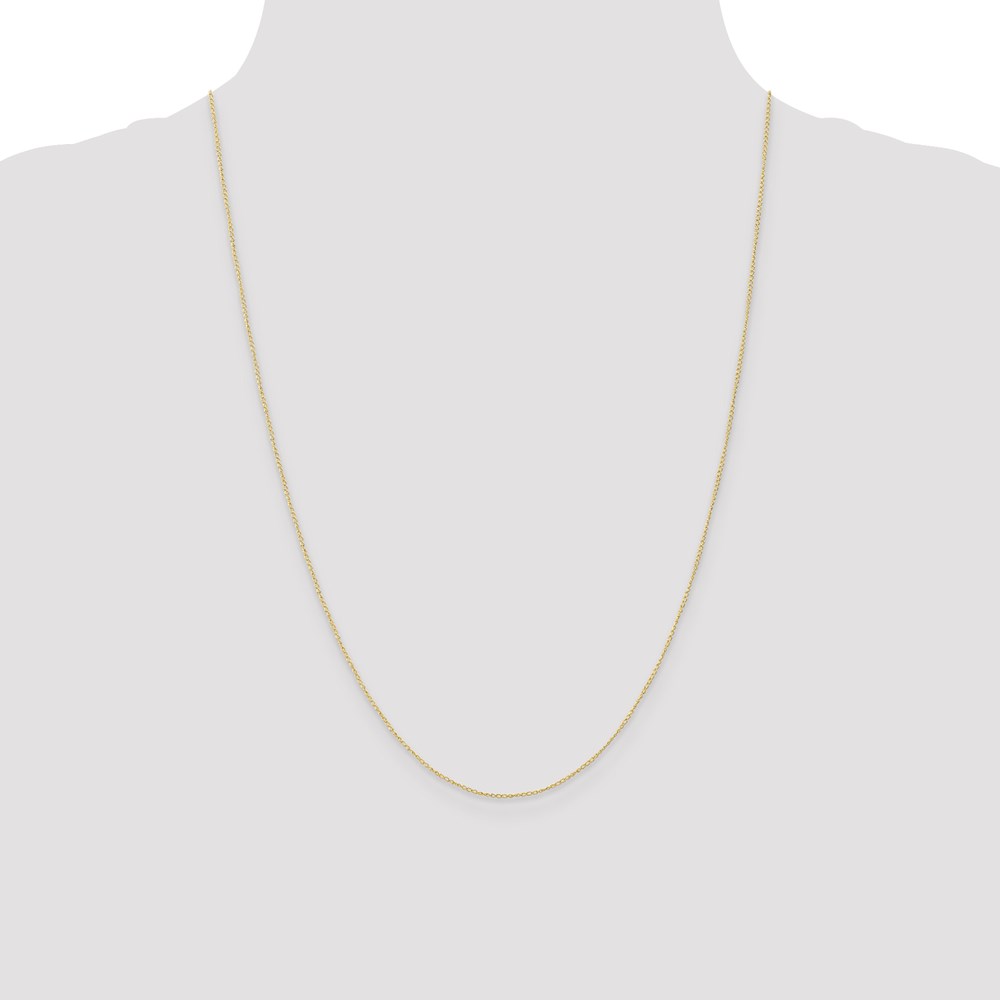 Picture of Finest Gold 10K Yellow Gold 0.5 mm Carded 24 in. Curb Chain
