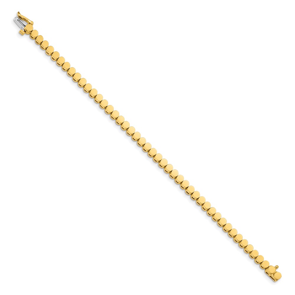 Picture of Finest Gold 14K Yellow Gold Holds 47-Stone Up to 2.75 mm Add-A-Diamond Bracelet