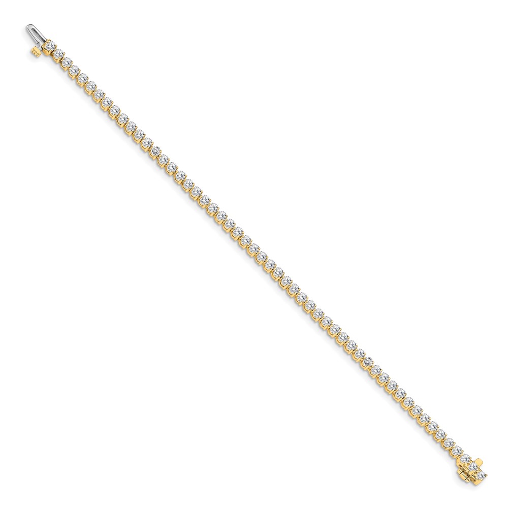 Picture of Finest Gold 14K Yellow Gold Diamond Tennis Bracelet Mounting