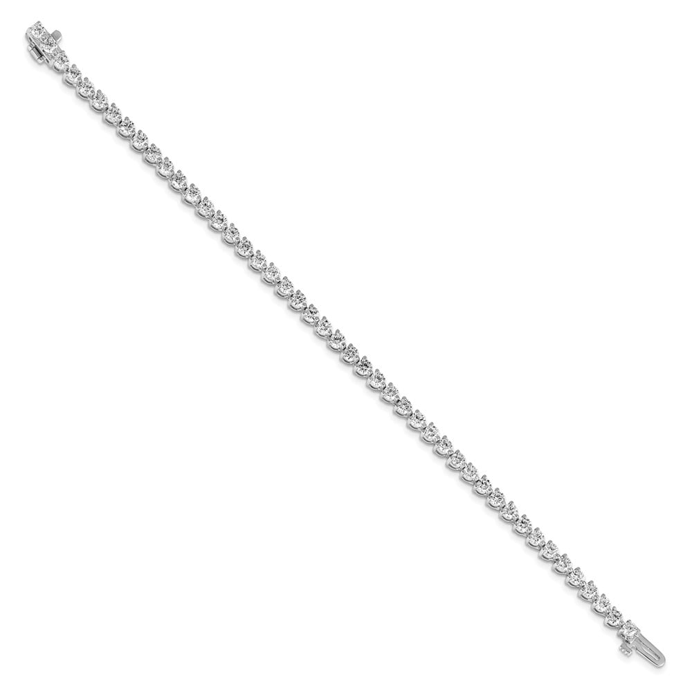 Picture of Finest Gold 14K White Gold Diamond Tennis Bracelet Mounting