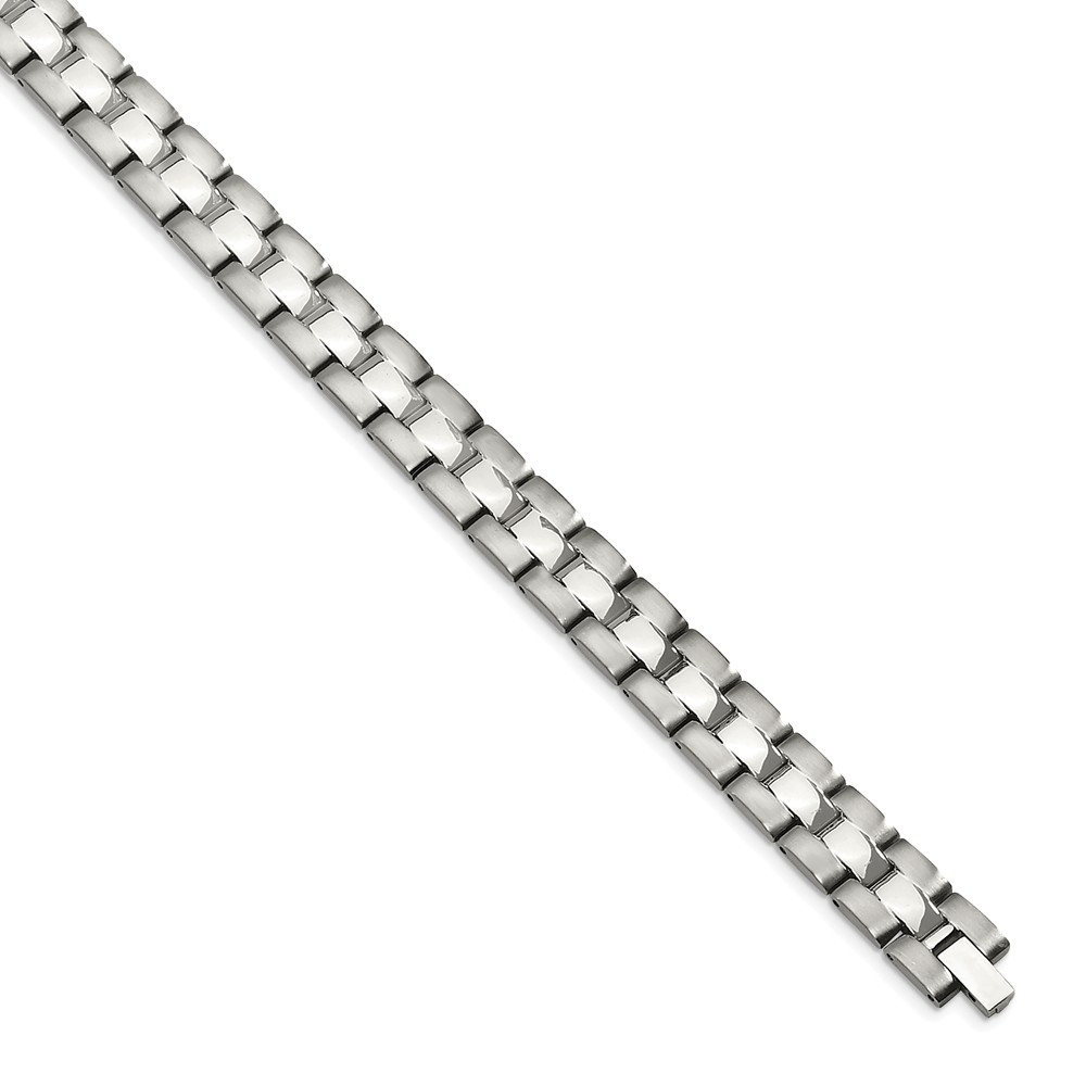 Srb111-8.75 8.75 In. Stainless Steel Brushed & Polished Bracelet