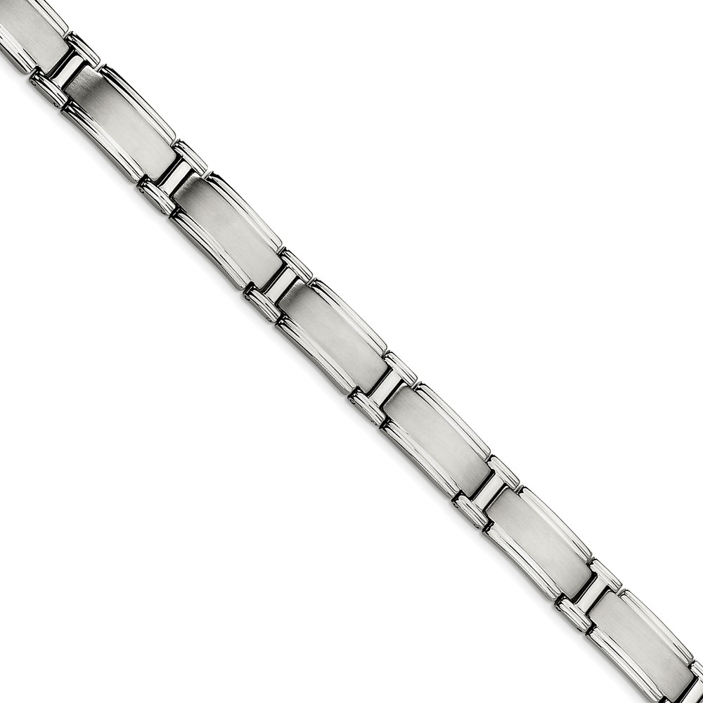 Srb113-9.5 9.5 In. Stainless Steel Brushed & Polished Bracelet