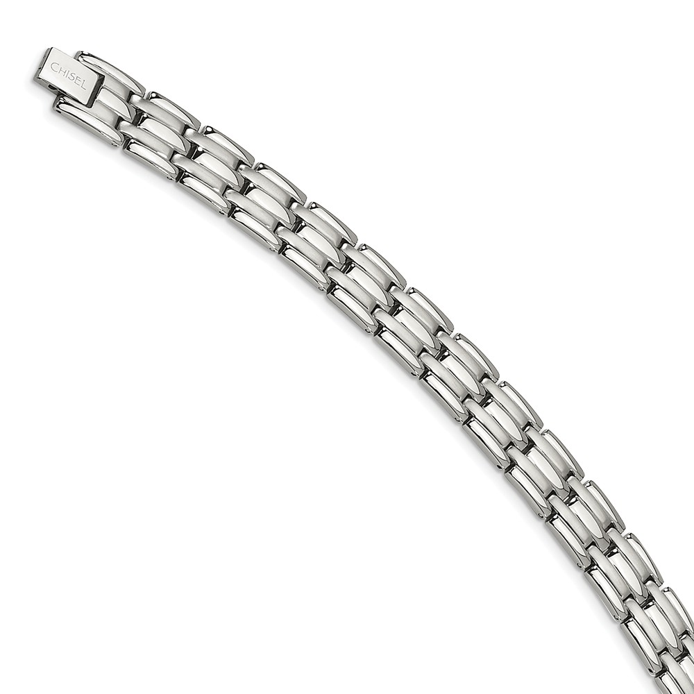 Srb156-8.5 8.5 In. Stainless Steel Brushed & Polished Bracelet