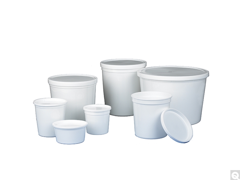 235302 64 Oz Hdpe White Storage Container With Snap-on Lid, Case Of 50