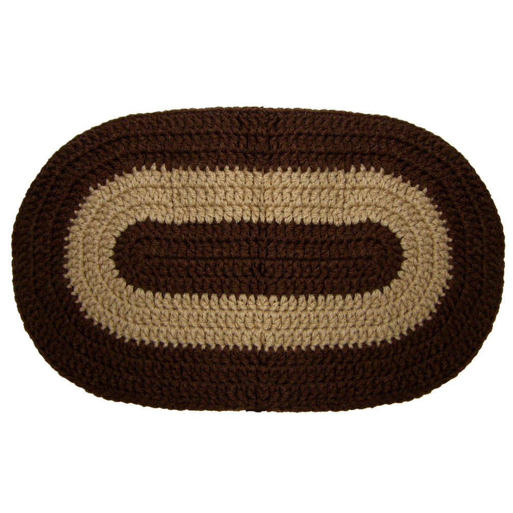 Ppbntn Crochet Pommel Pads - Brown & Tan