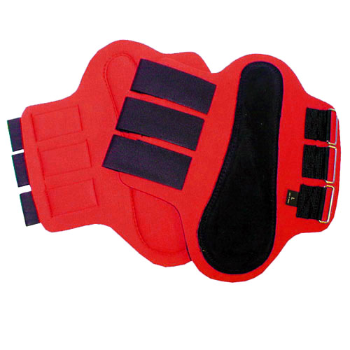 245894k Splint Boots With Black Patches, Large - Red