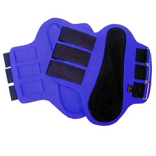 245902k Splint Boots With Black Patches, Large - Blue
