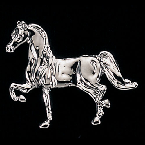 214668p Show Horse Stock Pin, Platinum Plated