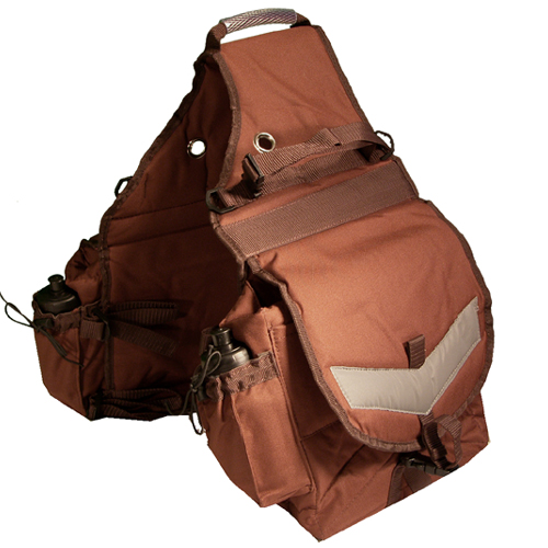 1551bn Insulated Saddle Bag With Water Bottles - Brown