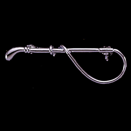 246116p Small Whip Stock Pin, Platinum Plated