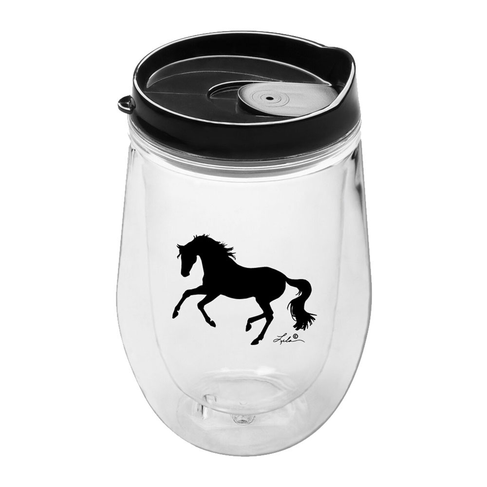 9350000687 15 Oz Galloping Horse Acrylic Tumbler With Lid