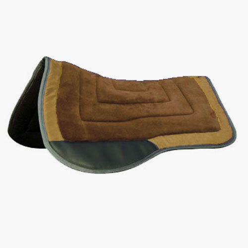 159002bn Saddle Pad With Trail Pad & Square Skirt, Brown