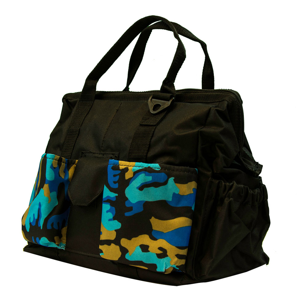 155210cb Large Super Grooming Tote Bag, Blue & Camo