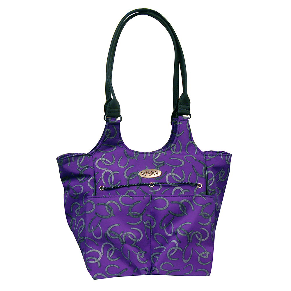 World Of Warcraft Wa005p Heidi Tote Carrier Hand Bag, Purple