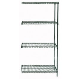 Quantum Storage AD74-1842P Proform Wire Shelving Add-On Systems - 18 x 42 x 74 in.