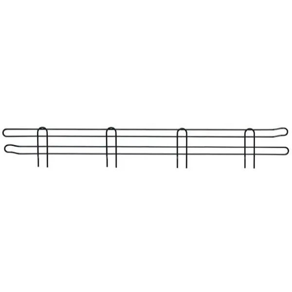 Quantum Storage BL60BK 60 in. Wire Shelving Unit Back Ledges - Black
