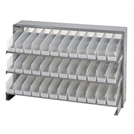 Quantum Storage QPRHA-100CL Bench Rack with 36 Bins