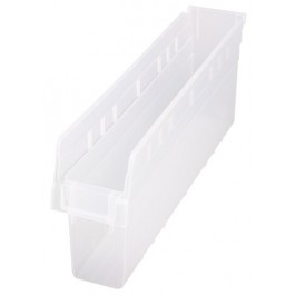 Clear Plastic Storage Bins - 23.63 X 4.38 X 8 In.