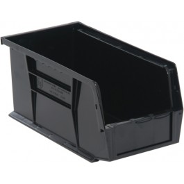 Black Conductive Esd Plastic Storage Bins - 10.88 X 5.5 X 5 In.