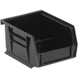 Quantum Storage QUS210BR Black Recycled Plastic Bins - 5.38 x 4.13 x 3 in.