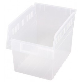 Clear Plastic Storage Bins - 11.63 X 8.38 X 8 In.