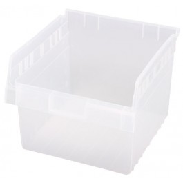 Clear Plastic Storage Bins - 11.63 X 11.13 X 8 In.