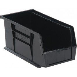 Quantum Storage QUS230CO Black Conductive ESD Plastic Storage Bins - 10.88 x 5.5 x 5 in.