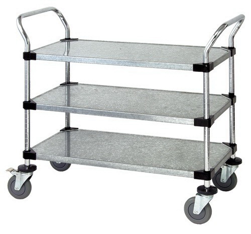 Solid Shelf Mobile Utility Carts - 24 X 36 In.