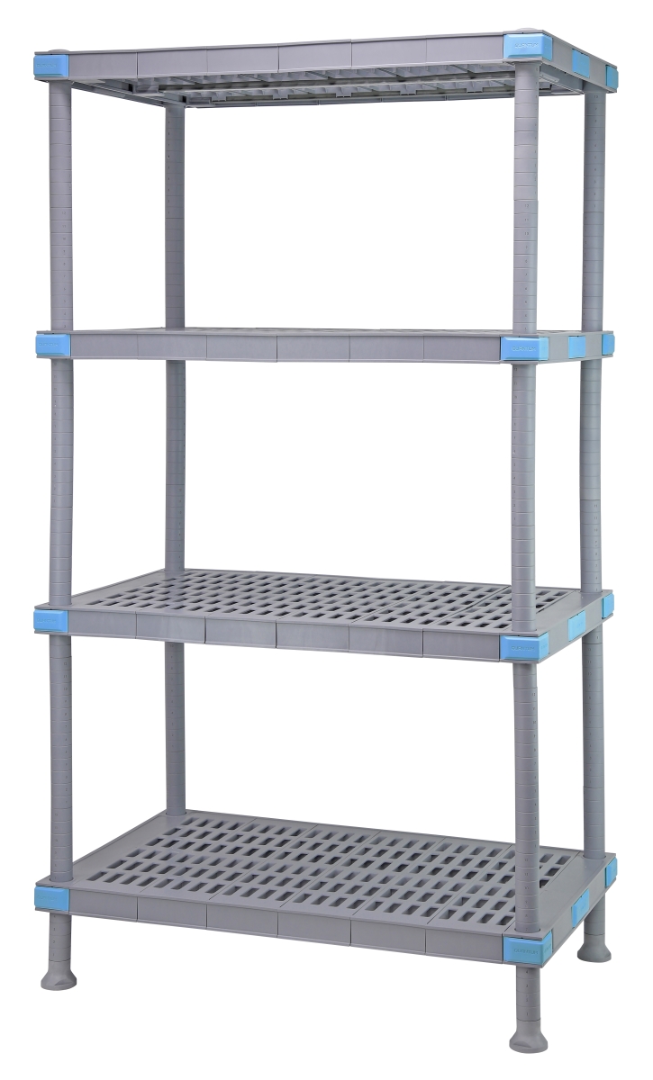 QP244886VS-4 Millenia Shelving Unit - 48 x 24 x 86 in.