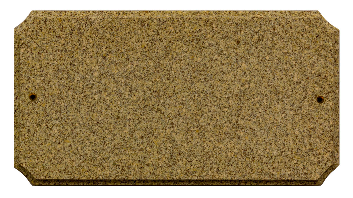 Exe-4702-sp 9 In. Executive Cut Corner Rectangle Sand Granite Polished Stone Color Solid Granite Address Plaque