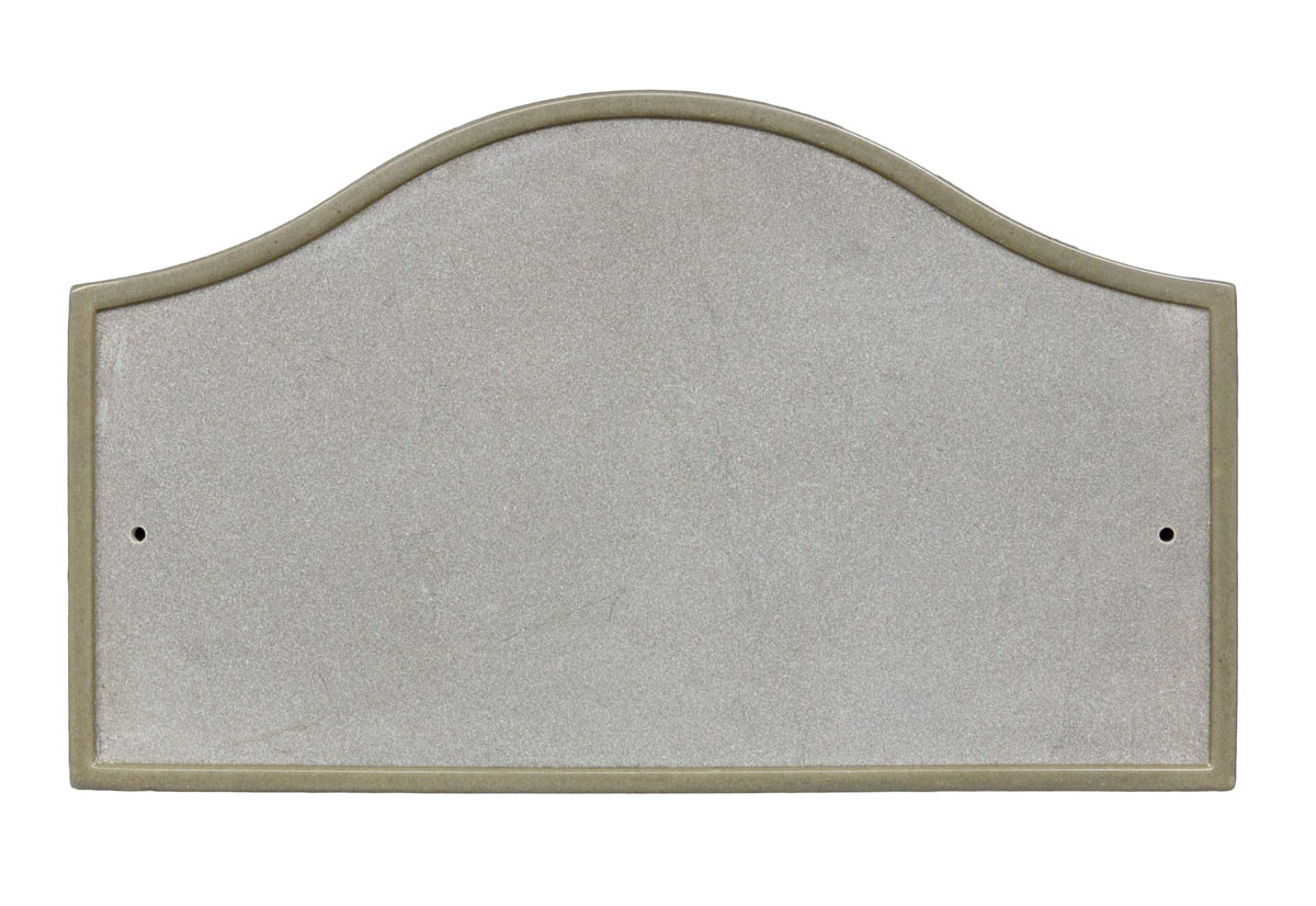 Ver-4603-ss 10 In. Verona Serpentine Crushed Stone Address Plaque In Sandstone Color