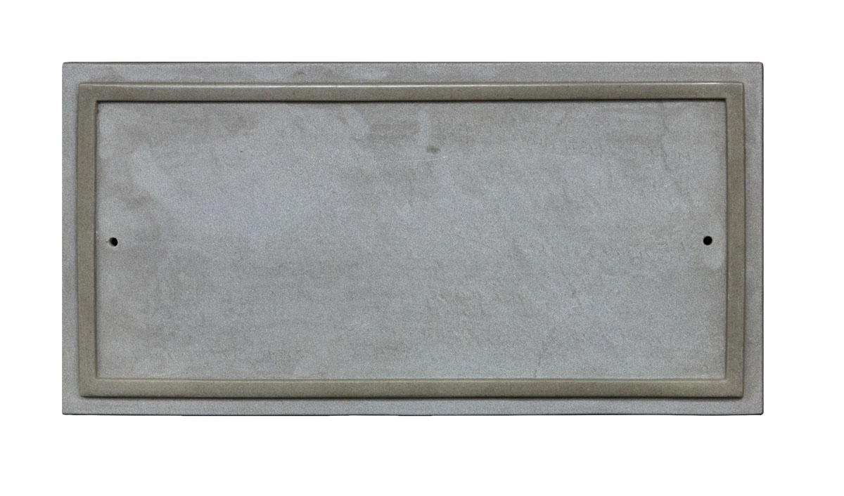 Chs-4601-sl 10 In. Chesterfield Rectangle Crushed Stone Address Plaque In Slate Color