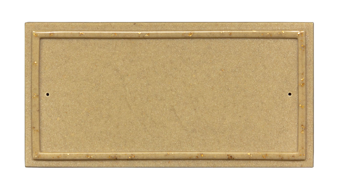 Rig-4912-ss 10 In. Ridgestone Rectangle Crushed Stone Do It Yourself Kit Address Plaque In Sandstone Color